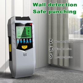 Stud Finder Wall Scanner 5 in 1 Electronic Stud Detector with HD LCD Display Used for Detecting Wood Metal Wire with Warning Function