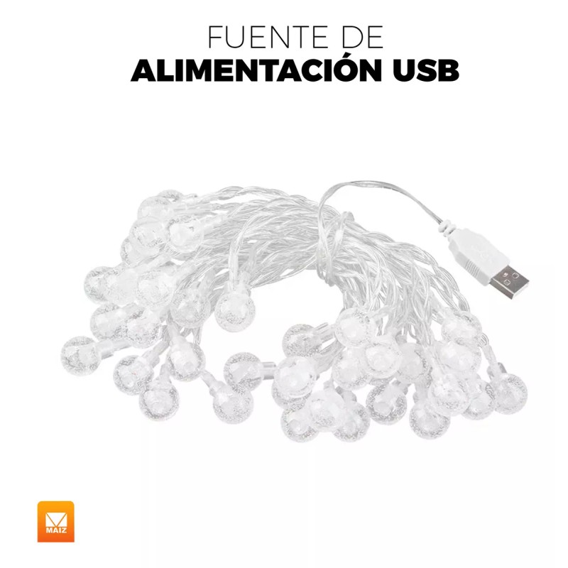 Maíz Serie Focos Bombilla Luces Led Navidad Decorativa Multicolor