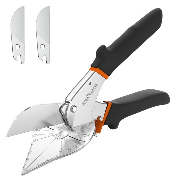 FLORA GUARD Miter Shears, Trimming Scissors for Angular Cutting of