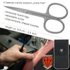 3 SWORDS GERMANY - cuticle scissor, nickel plated mat, Quality: