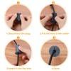 uxcell 2Pcs Wall Grommets for Cables 1 Inch Silicone Cable