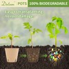 Dalzom® 60Pcs 3.1” Peat Pots with 60Pcs Plant Labels, Biodegradable