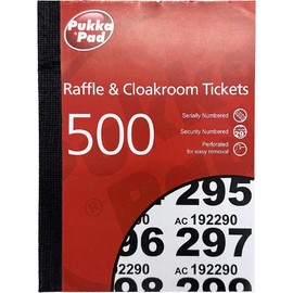 Raffle & Clockroom Tickets 1-500 Single (Ref:RAF500)