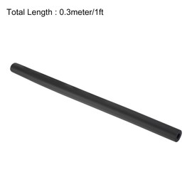 sourcing map Foam Tubing for Handle Grip Support,8mm(5/16") ID 18mm(0.71") OD 0.3 Meter/1ft Length Black