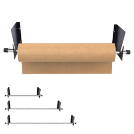 60 in Vinyl Roll Holder, Wrapping Paper Roll Holder, Adjustable Vinyl Roll Holder Wall Mount for Vinyl, Kraft, or Other Rolled Materials (28"-60")