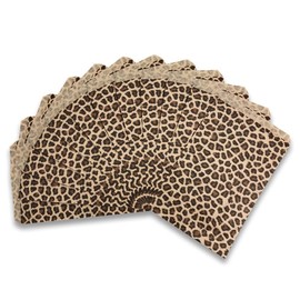 888 Display USA, Inc 100 pcs of 6” x 9” Leopard Print Kraft Paper Gift Bags – Shopping/Sales/Tote Bags