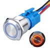 DMWD 1Pc 22mm Momentary Metal Push Button Switch 12V 24V