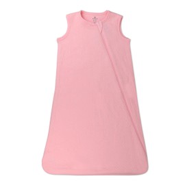 HonestBaby Baby Standard Wearable Blankets Sleeping Bags Swaddle Transition 100% Organic Cotton for Infant Boys, Girls, Unisex, Strawberry Cream, Large