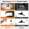 AGPTEK Solar Light Indoor Outdoor 1 Pack, 360° Glow Pendant