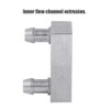 Water Cooling Copper Block, ASHATA 40x40mm Aluminum Alloy Water-Cooled Heat