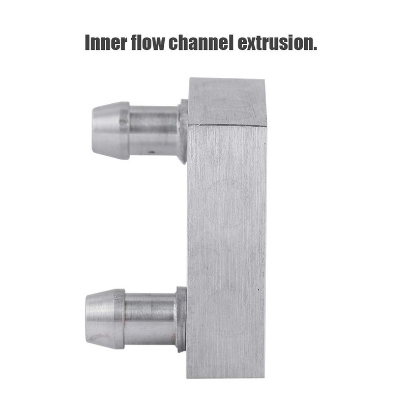 Water Cooling Copper Block, ASHATA 40x40mm Aluminum Alloy Water-Cooled Heat