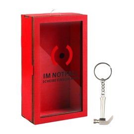 Clear Savings Box - Cash Box,Red Exterior Home Decoration Saving Can Cash Storage for Adults Kids Girls Boys Families Holiday Birthday Classroom School