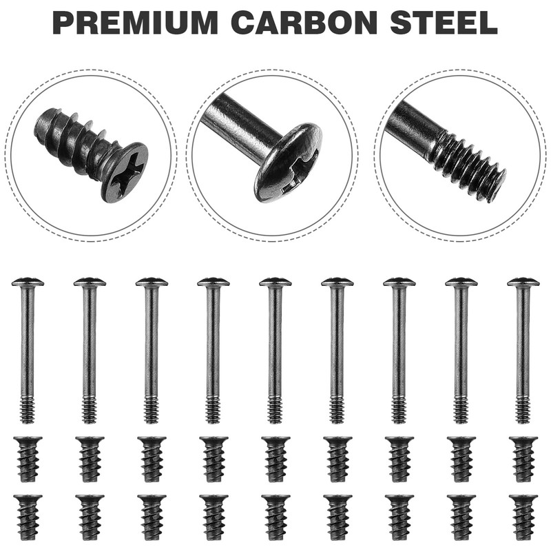 Hemobllo 60 Pcs Computer Case Fan Screws Kit: M5x10mm Carbon