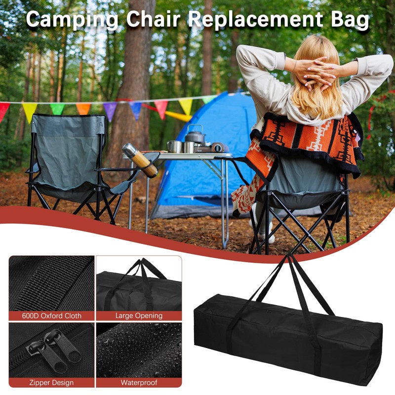 TIXIPEM 43IN Camp Chair Replacement Bag [1PCS] - 600D Oxford