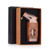 Torch Cigar Lighter Built-in V Cigar Cutter Refillable Butane Torch