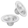 Antrader Kitchen Sink Strainer, 2Pcs Stainless Steel 2-Inch Diameter Mesh