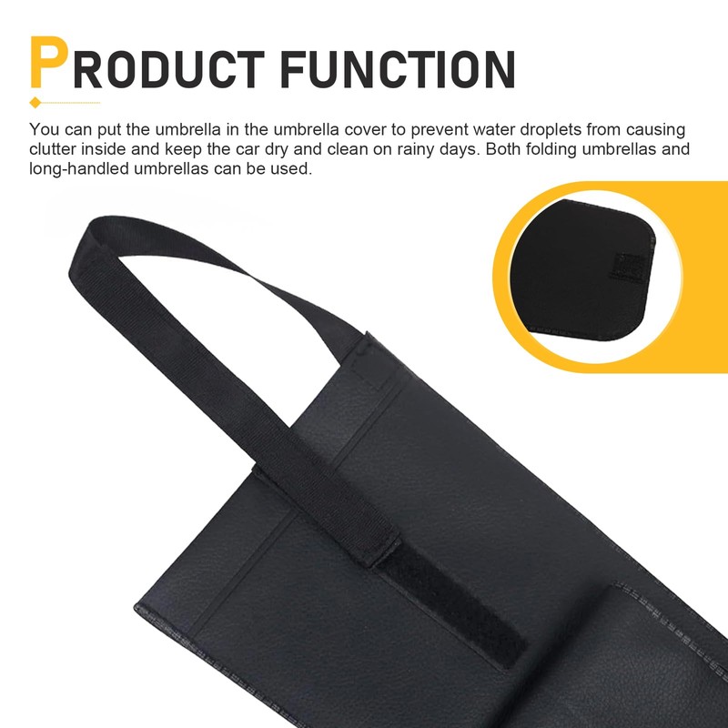 Dogary Car Umbrella Storage Bag, Foldable Organizer Bag for Short