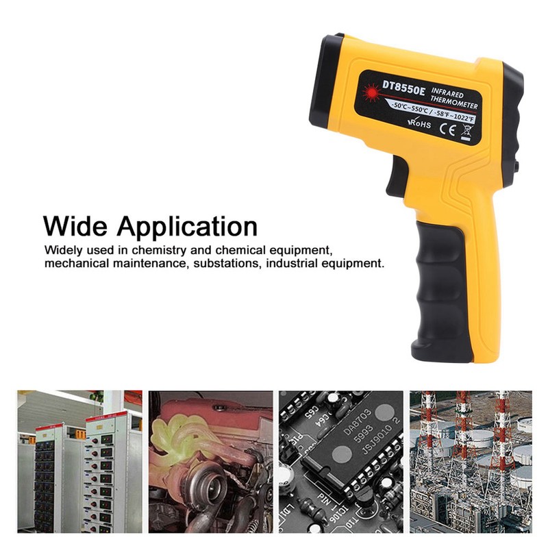 DT8550E 50℃550℃ NonContact Infrared Thermometer Temp IR Meter Digital Temperature