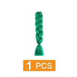 prinfantasy Braid Green Wigs Braided Dreadlocks Extensions Braid Crochet Hair Extensions Ponytail Extension Wig, BZ024