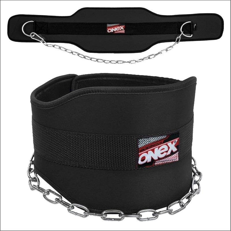 ONEX Dipping Belt Gym Powerlifting Weightlifting Back Vest Chain Support