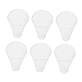 Healvian 6pcs Makeup Brush Cover for Fan Shaped Highlighter Brushes Lightweight and Reusable Travel Friendly Design