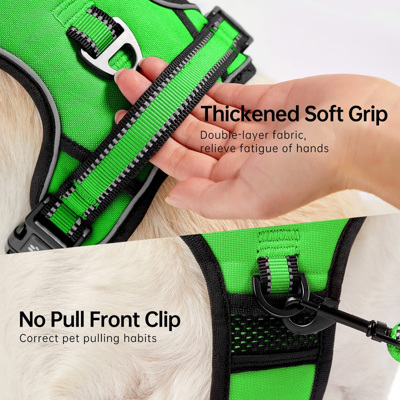 NESTROAD No Pull Dog Harness,Adjustable Oxford Dog Vest Harness with