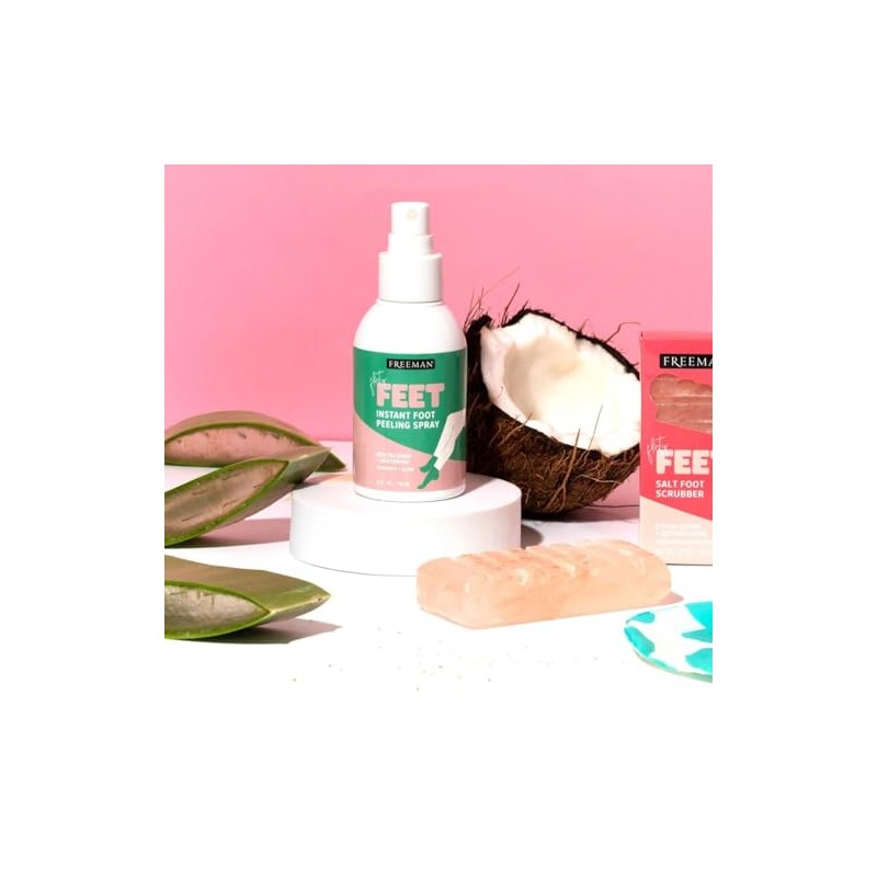 Freeman Flirty Feet Instant Foot Peeling Spray, Exfoliating Foot Mask