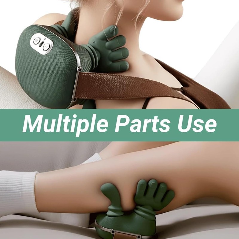 Huprh Neck Massager with Heat, 2026 New Electric Shiatsu Neck