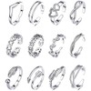 IUDWCG - 12 Pieces Stainless Steel Alloy Ankle Ring Women's