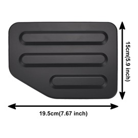 JSCARLIFE ABS Door Fuel Tank Cover Gas Lid Filler Cap Decorative Trim Fit for S-uzuki Jimny 2019-2021 Exterior Car Accessories (Black)