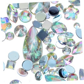 BIUDECO 300pcs Flatback Rhinestones for Nail Non-Sticky Decorative Gems for Phone Cases Glasses and Makeup Ab