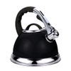 Voche 3.5 Litre Metallic Black Stainless Steel Stovetop Whistling Kettle