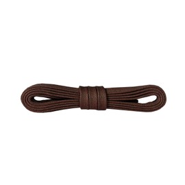 Kaps Waxed Shoelaces for Shoes & Boots 100% Finest Cotton Colourful & Original Design Width 5mm, 79 - Brown