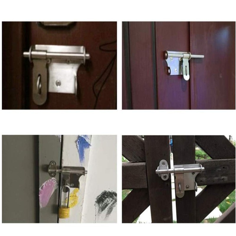 1 Piece Stainless Steel Slide Bolt Latch, Gate Latch, Sliding