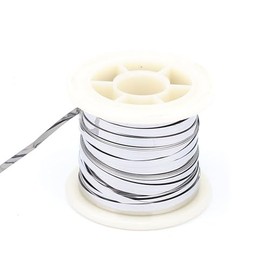 Boxonly Heater Wire 0.2x3mm Wrapping Resistor Nickel Chromium Alloy Cr25Ni20 Electric Heating Wire 7.5m for Heating Elements 25ft