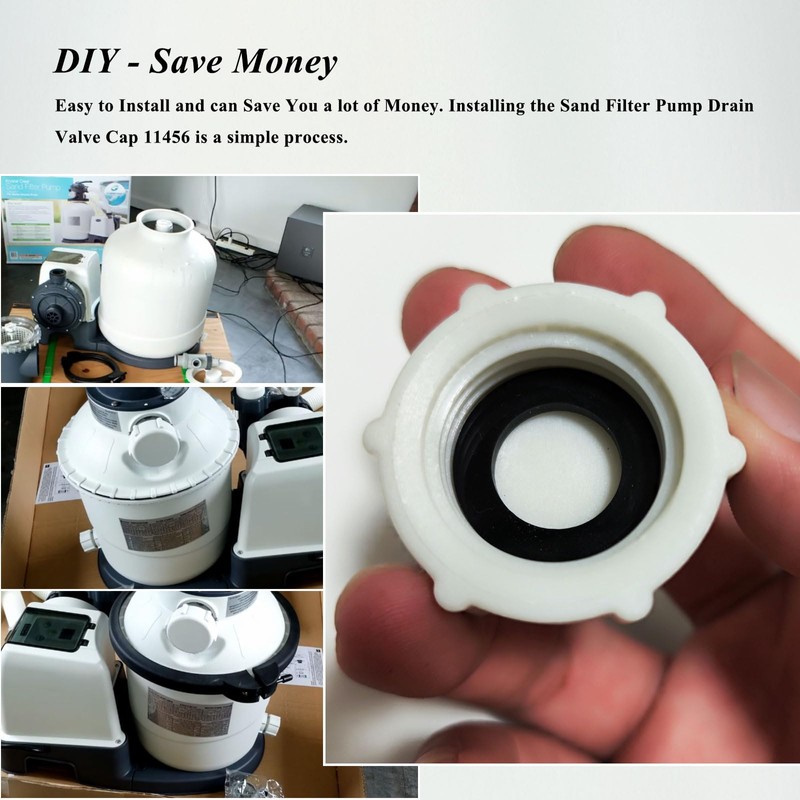 Drain Valve Cap Compatible with Intex Pools 11456 & 11385