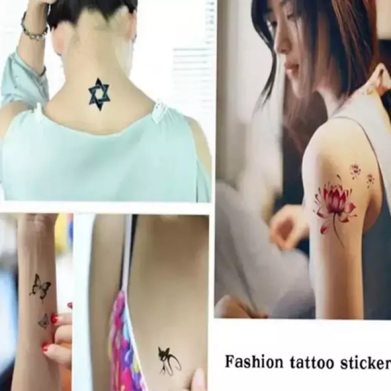 쇄골 타투 바디 헤나 문신 스티커 [V type 30종세트] Collarbone