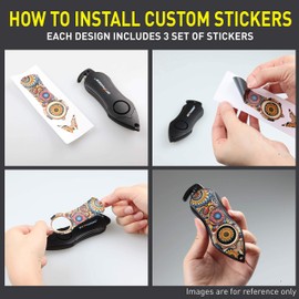 Stinger Personal Alarm Keychain Emergency Tool, Safety Panic Alarm Siren, Seat Belt Cutter, Glass Breaker, Security Device for Women Men Kid, Design in USA (Rainbow)