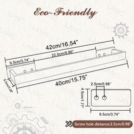 LANC Brushed Gold Bath Towel Bar 16-Inch Self-Adhesive Towel Rack for Bathroom Wall Mounted and No Drilling Towel Rod, Sticky on Kitchen Bathroom Towel Holder Stainless Steel, A8310BG-L4