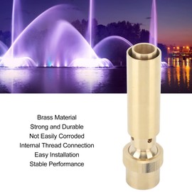 Gonetre Brass Fountain Nozzle Fountain Nozzle Replacement Fountain Nozzle Brass Column Fountain Nozzle Heads Fountain Equipment for Garden Pond G1 In (G3/4 in)