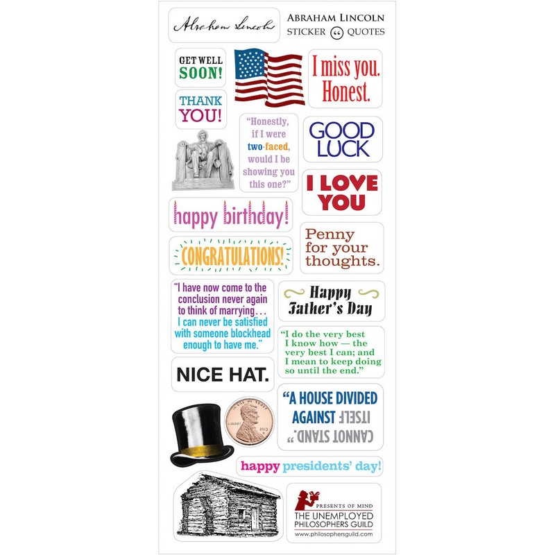 The Unemployed Philosophers Guild Abraham Lincoln Quotable Notable - Greeting