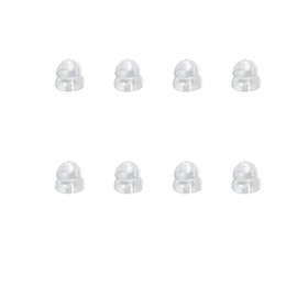 Hearing Aids Ear Domes, Eartips for Hearing Aids, Recommend for Vivtone Xpure or Other Similar Devices, Black, Small Size (S * 8)