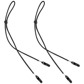 Grevosea 2 Pieces Hat Strap Clips, Adjustable Hat Chin Cord with Cord Locks Suitable for Golfing Fishing and Other Sports