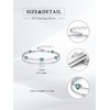 Wildari Birthstone Bracelets for Women 925 Sterling Silver Charm Link