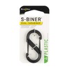 Nite Ize SBP2-03-01BG S-Biner Plastic Size-2 Double Gated Carabiner, Black