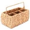 Decorasian Cutlery holder made of water hyacinth - braided cutlery