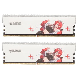 2Pcs Desktop Memory Module DDR4 XMP2.0 3200MHz 25600 Bandwidth Metal Shell Gaming RAM for Computer Chassis Upgrade 16GB(2x8GB)