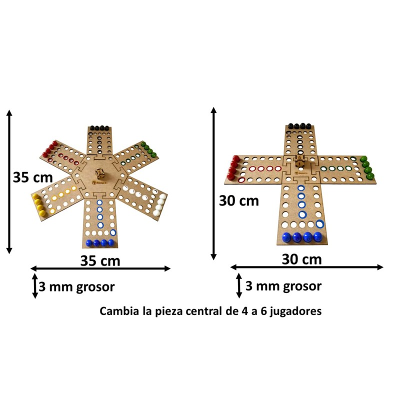 Stamp it Juego no te enojes de Madera 4 y