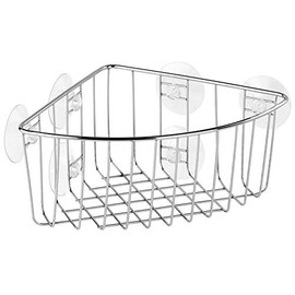 Tatay Corner Wire Shelf with Suction Pad, 190 x 190 x 100