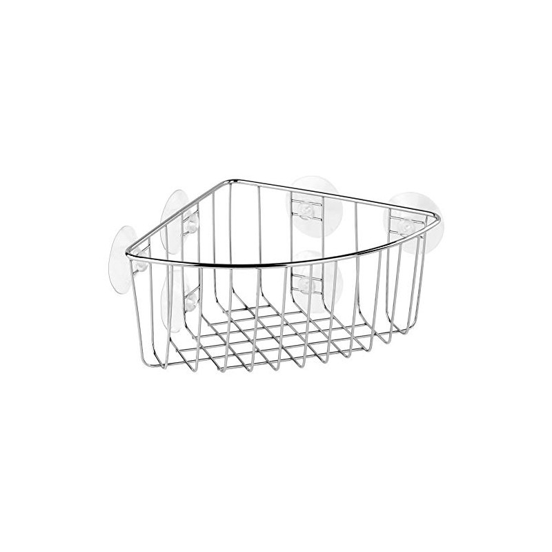Tatay Corner Wire Shelf with Suction Pad, 190 x 190